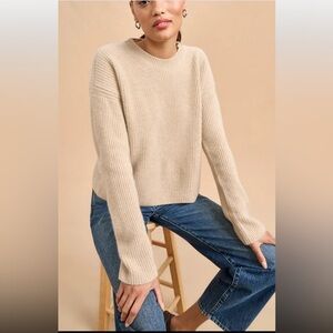 La Ligne Mini Toujours 100% Cashmere Sweater, NWOT, S